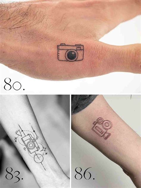 small camera tattoo